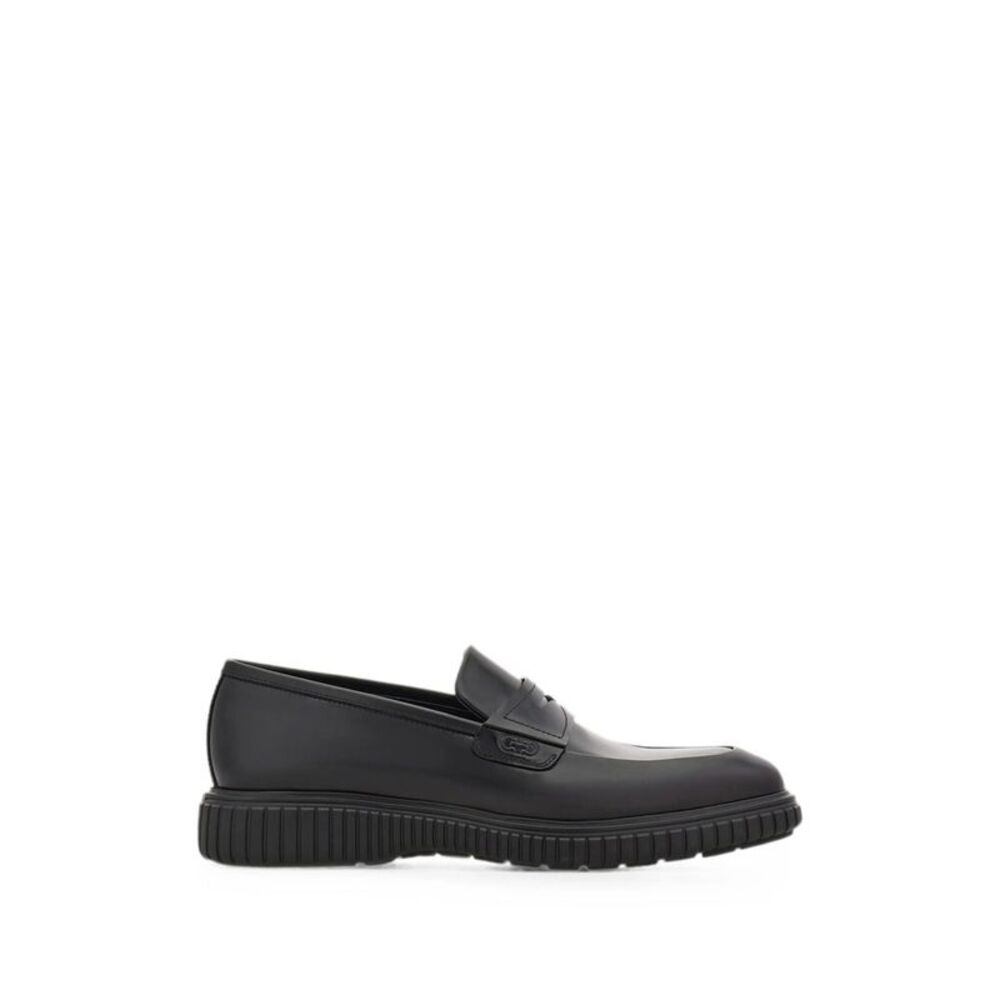 Ferragamo Black Loafers Men